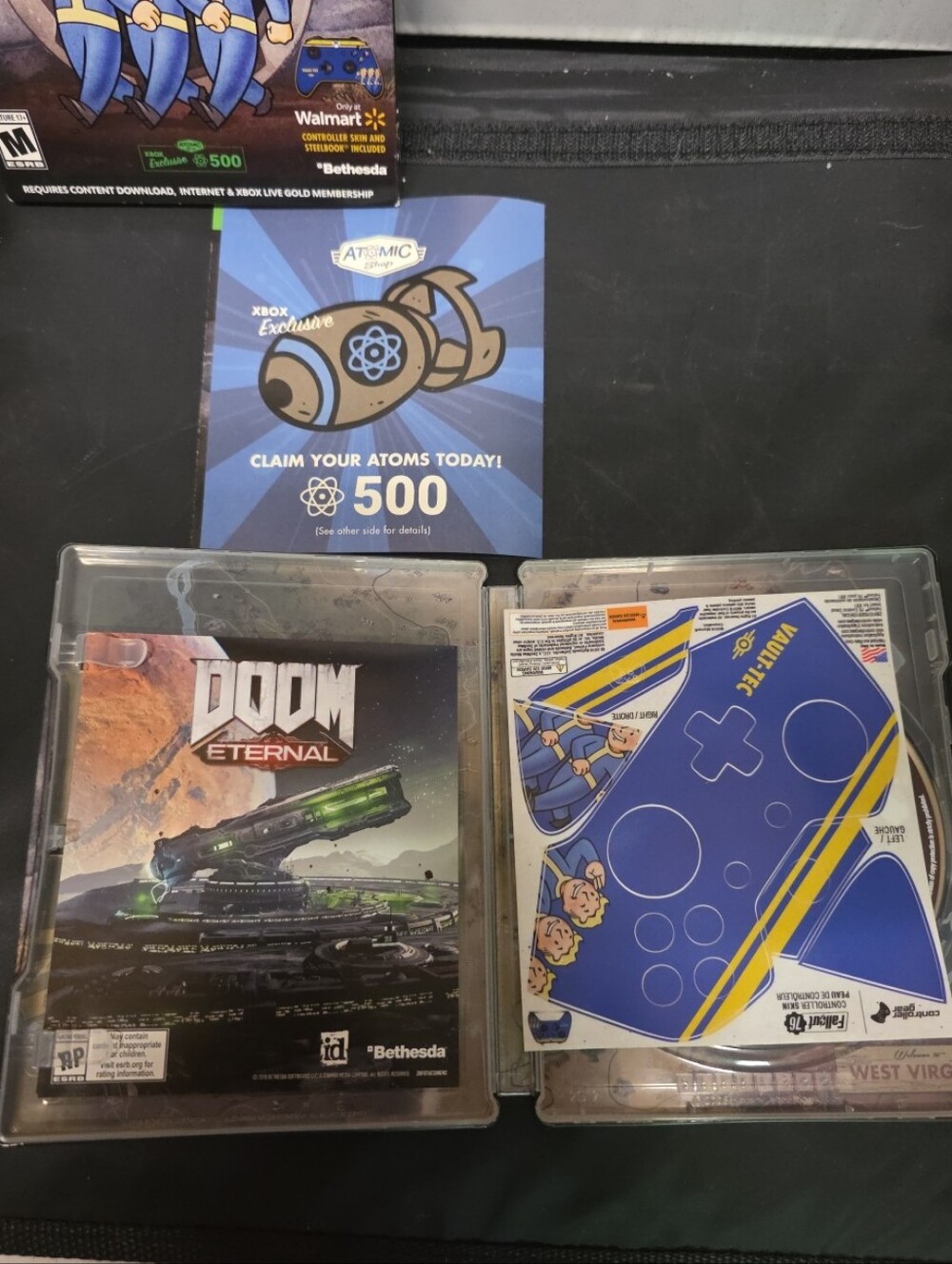 Xbox One Fallout 76 Steelbook Edition Disc Controller Skin 2018 - Picture 8 of 10